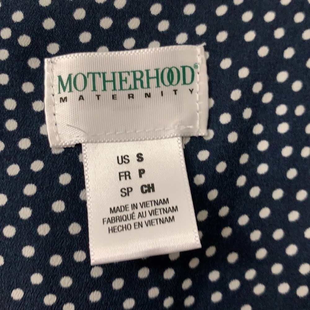 Maternity Ruffle Polka dot Dress - Picture 2 of 4